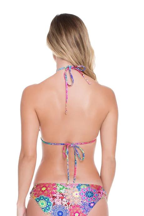 Luli Fama Sunburst Strings To Braid Halter Top